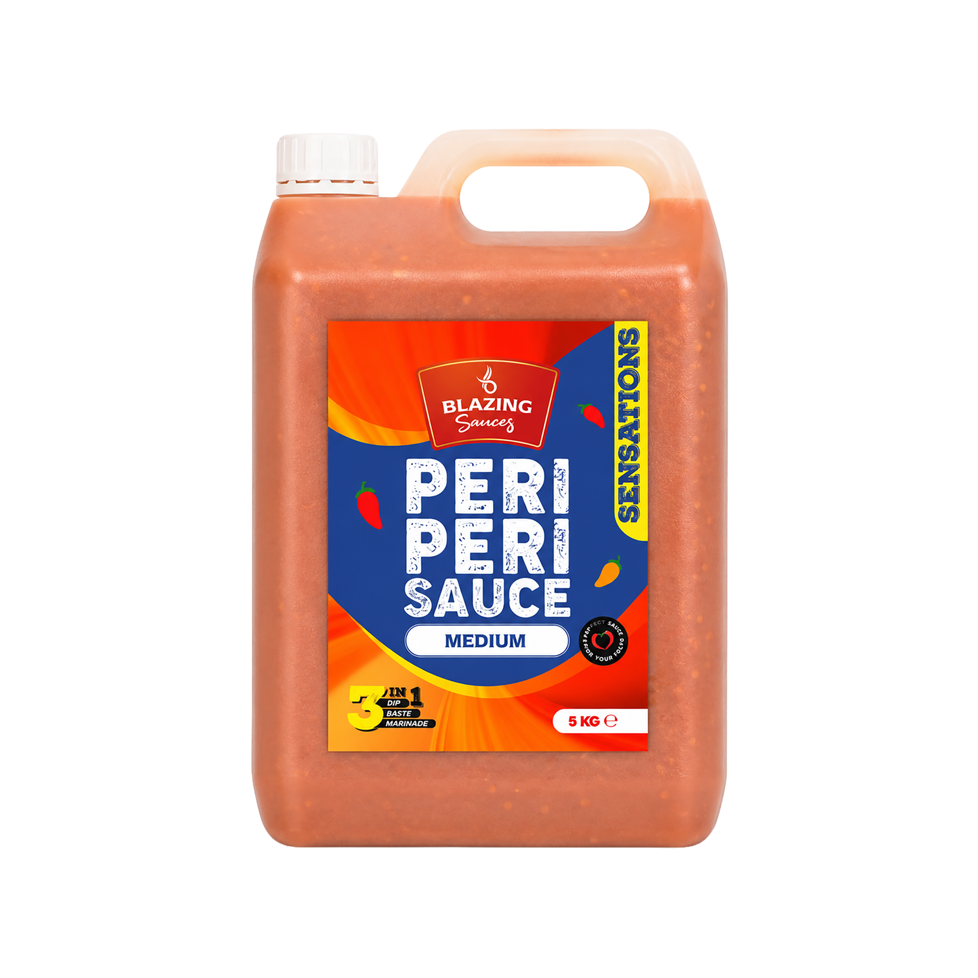 BLAZING MEDIUM PERI PERI SAUCE 5LTR