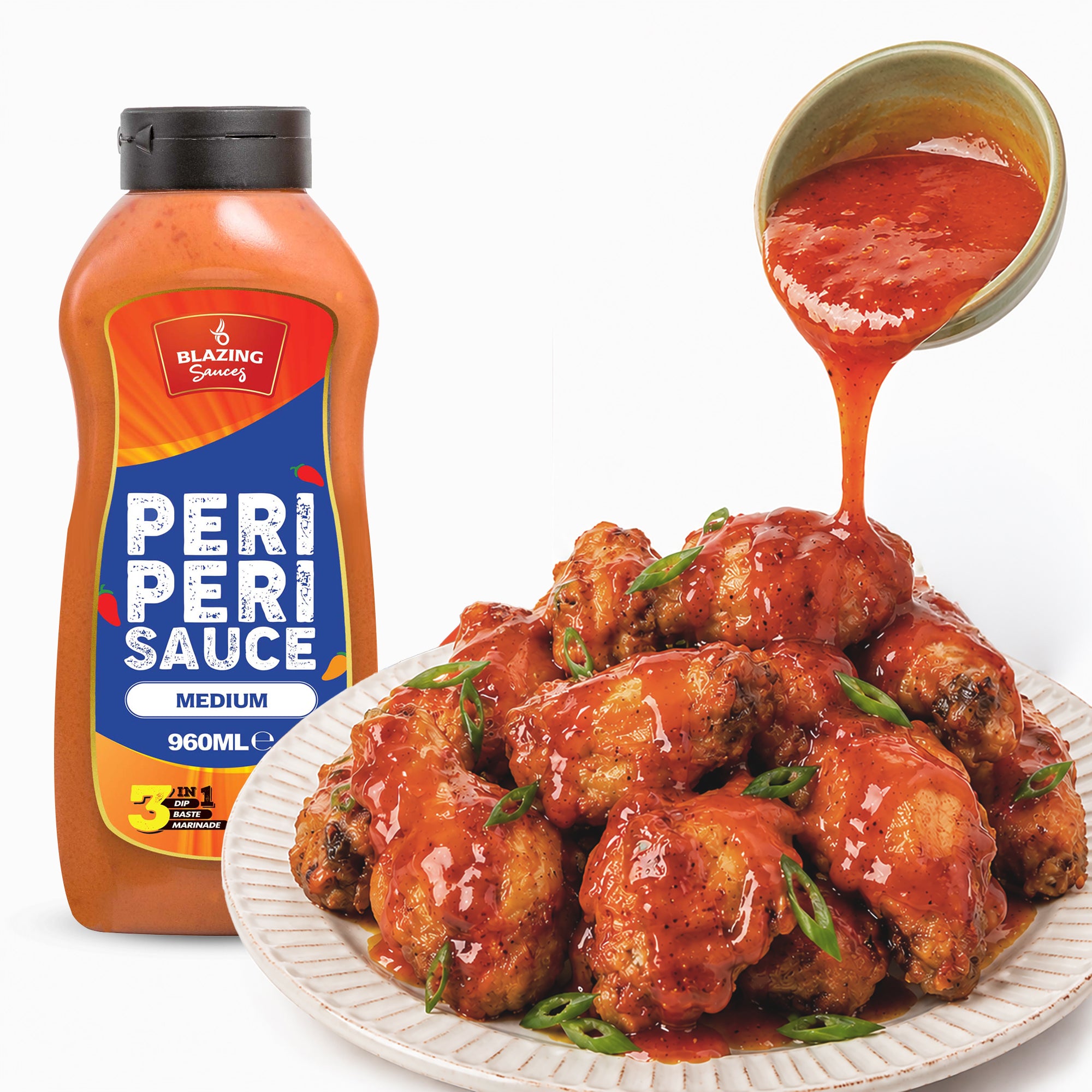 BLAZING MEDIUM PERI PERI SAUCE 1 LTR