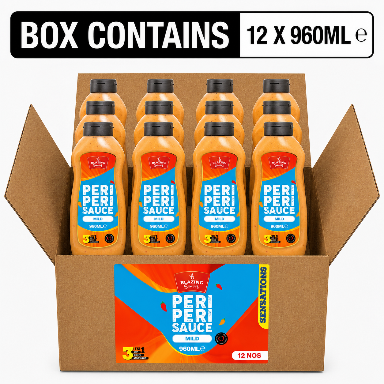 BLAZING MILD PERI PERI SAUCE 1LTR