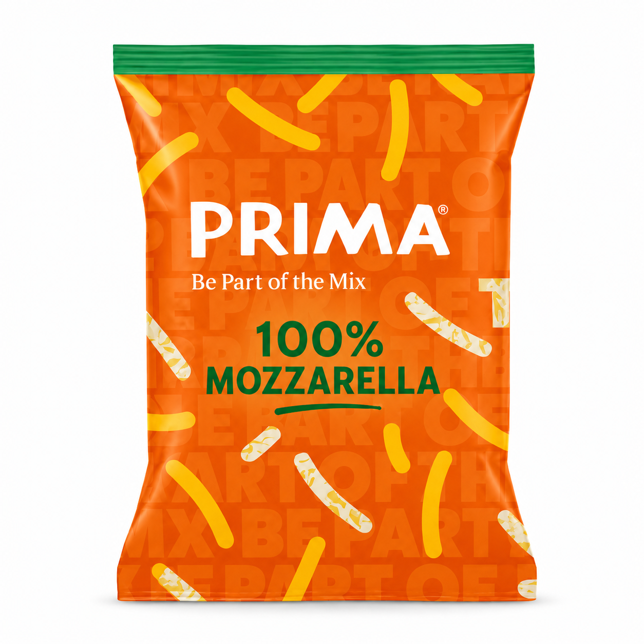 PRIMA CHEESE 100% MOZZ / SHRED 6X2KG (GREEN TAPE)