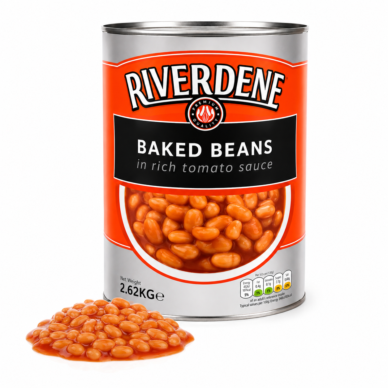 RIVERDENE BAKED BEANS IN TOMATO SAUCE 2.62KG