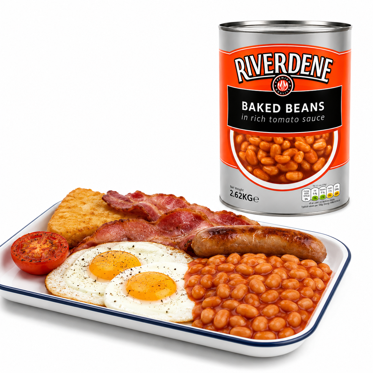RIVERDENE BAKED BEANS IN TOMATO SAUCE 2.62KG