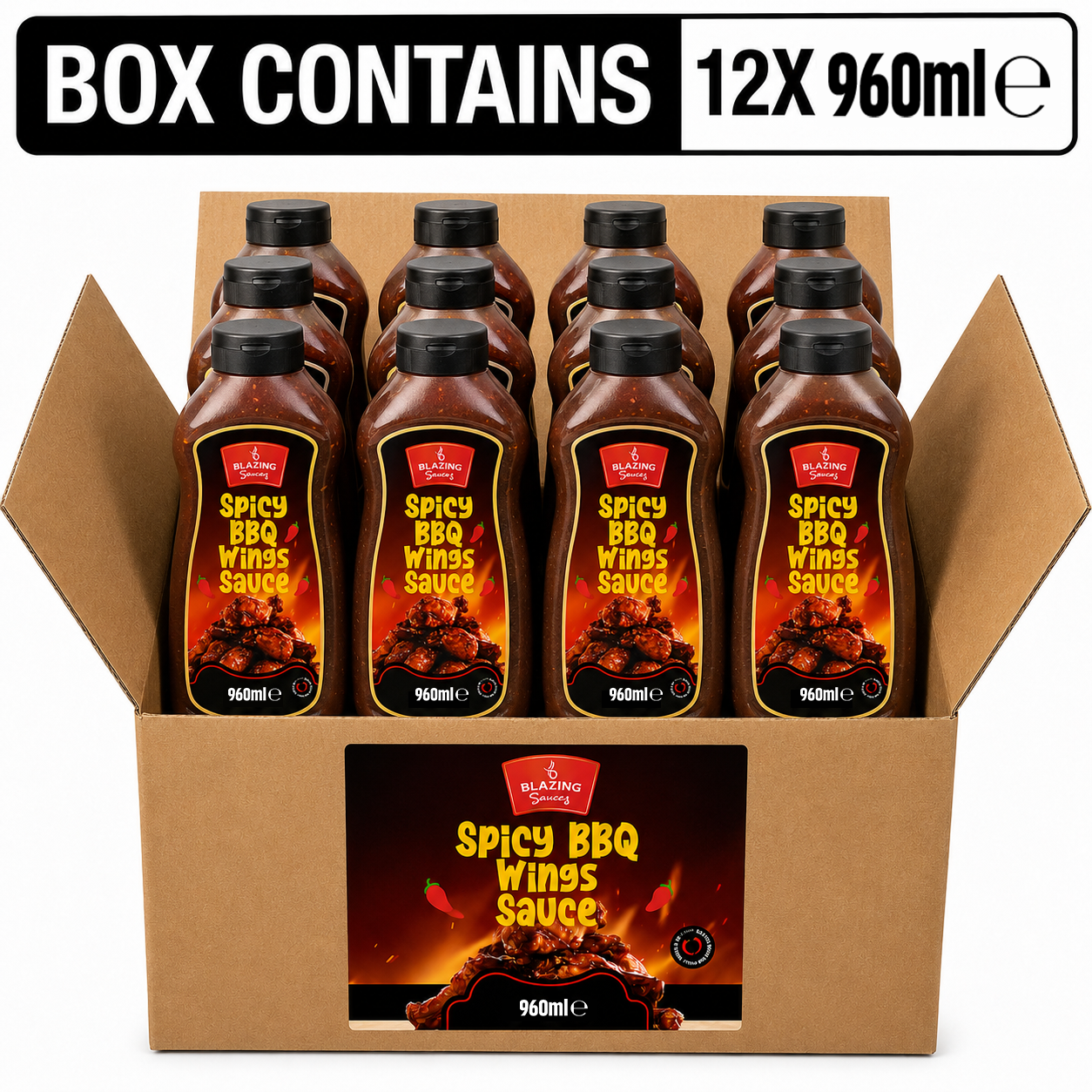 BLAZING SPICY BBQ WINGS SAUCE 960ML
