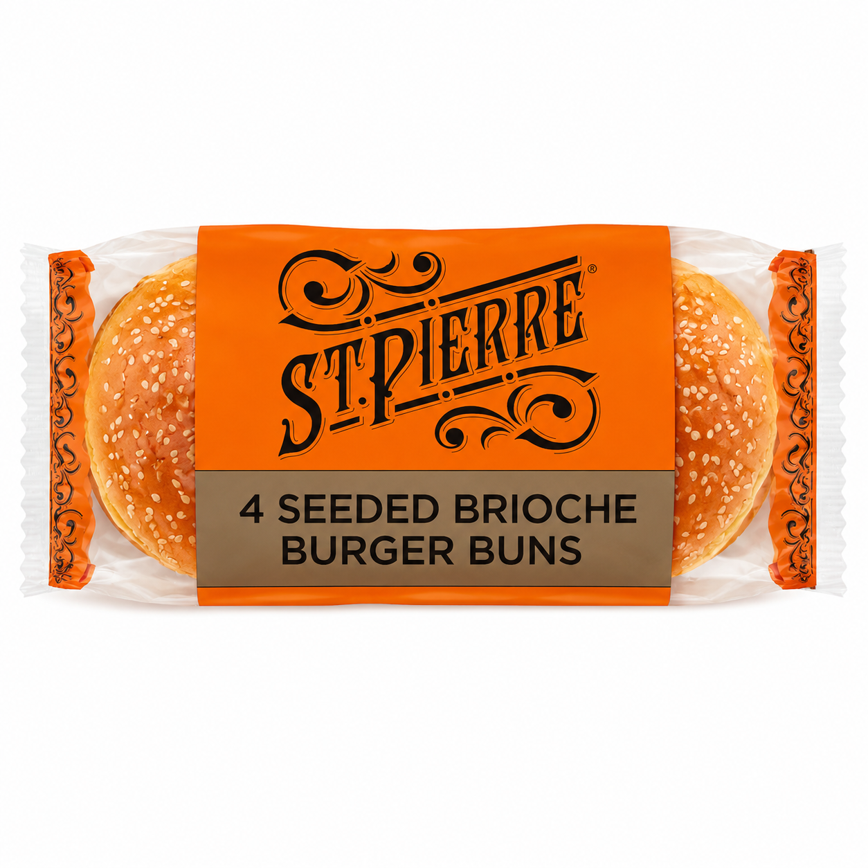 ST PIERRE 4.5" BRIOCHE BURGER BUNS SEEDED (36)