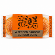 ST PIERRE 4.5" BRIOCHE BURGER BUNS SEEDED (36)