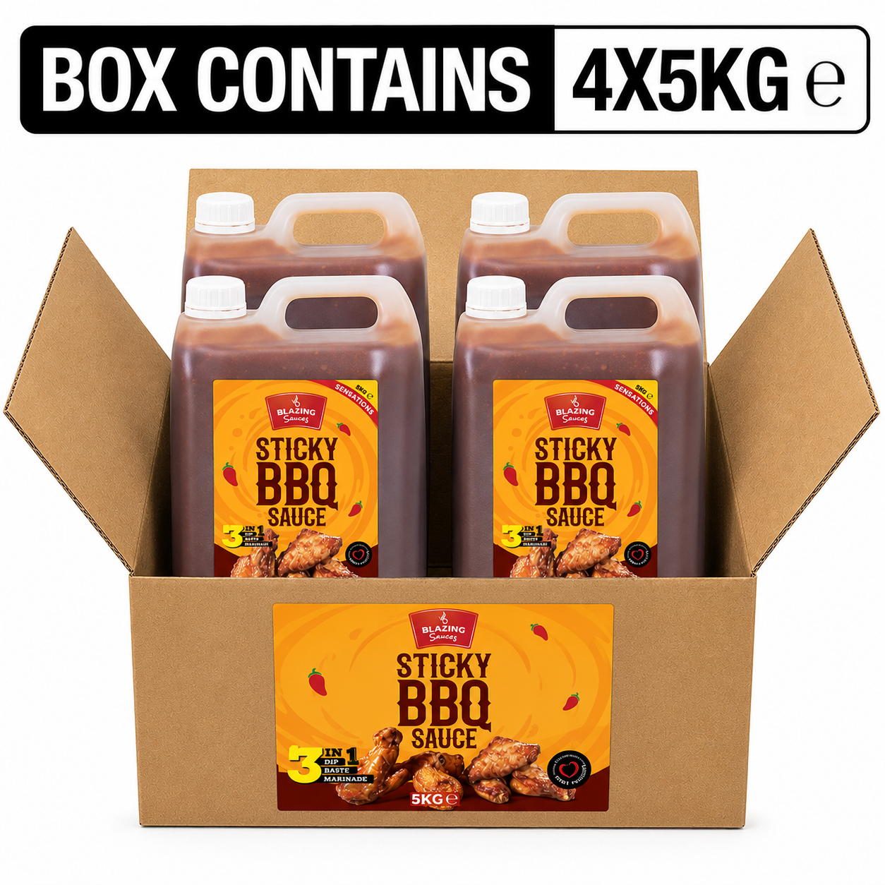 BLAZING STICKY BBQ SAUCE 5 LTR