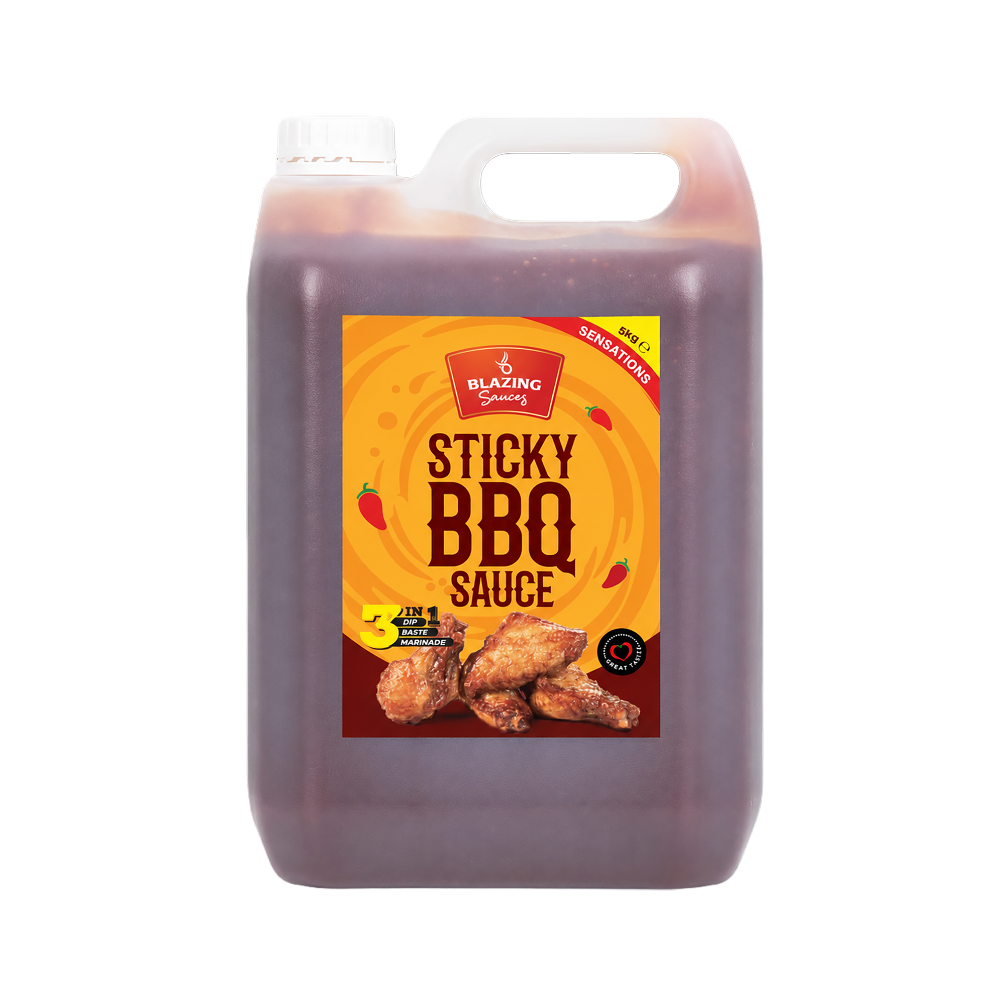 BLAZING STICKY BBQ SAUCE 5 LTR